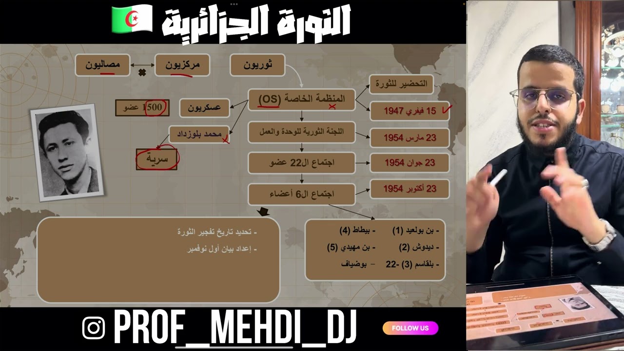 الثورة الجزائرية كاملة مع الأستاذ مهدي