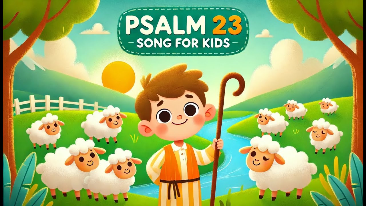 The 23rd psalm song a peaceful kids bible rhyme youtube