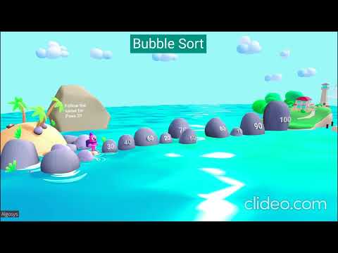 Bubble Sort 3d Animation|| AlgoSys - DSA ||