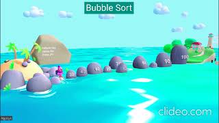Bubble Sort 3d Animation|| AlgoSys - DSA ||