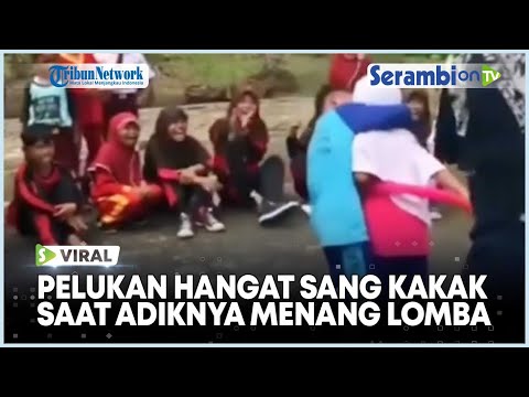 VIRAL Detik-detik Kakak Berikan Pelukan Hangat dan Cium Pipi Sang Adik saat Menang Lomba di Sekolah