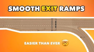 How to build Smooth & Realistic Exit Ramps in Cities: Skylines | Easy 2 Minute Build