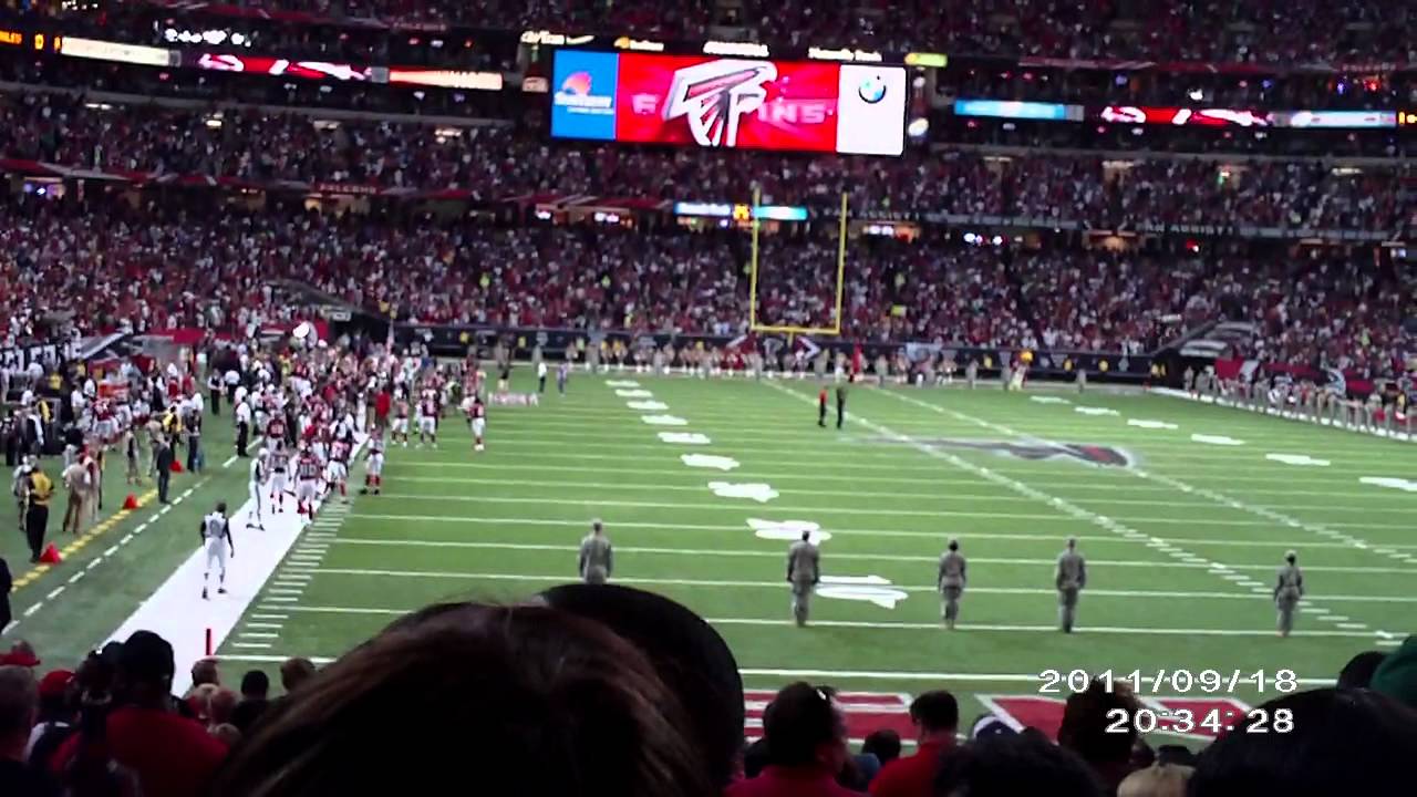 The Atlanta Falcons vs The Philadelphia Eagles opening ceremony 918
