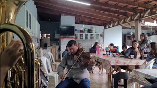 TOCATA NA COMUNHÃO com " ACORDEON, TROMBONE, TUBA E VIOLA " 