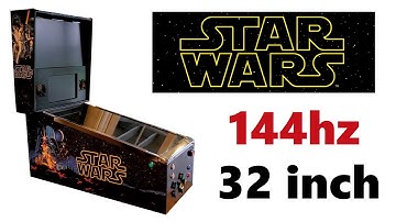 32 in STAR WARS Virtual  Pinball Machine (144hz) $169 BuyStuffArcades Graphics ALP 4K Pinball Clone