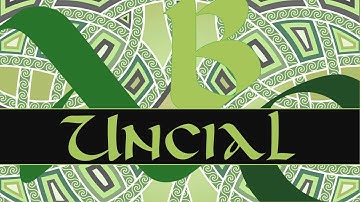 Uncial calligraphy demonstration