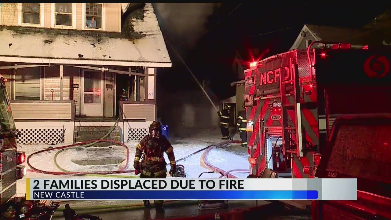 2 families displaced after apartment building fire in New Castle - YouTube