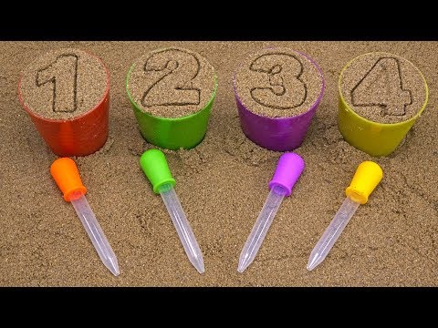DROP WATER PAINT ON FRUITS AND SEE WHAT HAPPENS! LEARN COLORS, NUMBERS AND FRUIT NAMES!