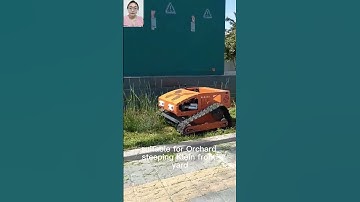 petrol walking speed 0~6Km/h self charging backup battery remote control track mower