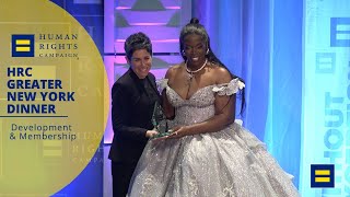 RaeShanda Lias Receives the HRC Influence Award at the 2025 HRC Greater New York Dinner Content