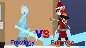 (Christmas Special) Frostiggy vs Primrose | Stick Nodes | Short Fight (By Darkery)