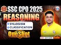 SSC CPO Reasoning 2025 | SSC Reasoning Classification, Syllogism One Shot | Shobhit Sir