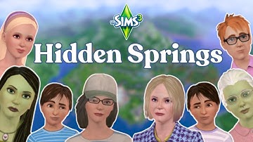 The Lore & Families of Hidden Springs in The Sims 3