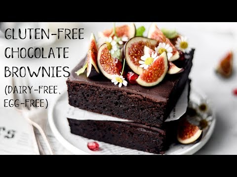 Gluten-free chocolate brownies (dairy-free, egg-free, gluten-free, nut-free)