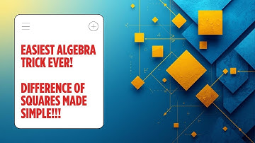 Difference of Two Squares Made Easy | Algebra Shortcut Tricks for Students