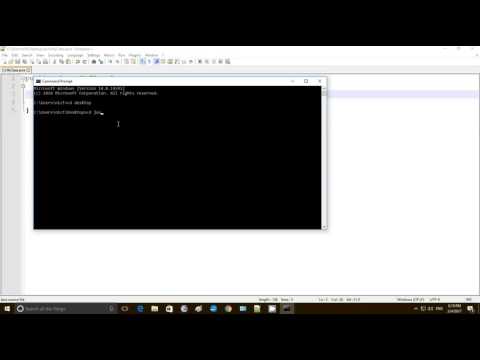 Java program using notepad++