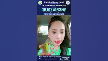 One Day Workshop Artificial Intelligence  Ms. Ammara Aftab