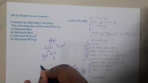 GATE CSE 2008 Q ||Algorithms || GATE Insights Version: CSE