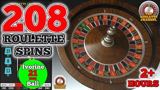 208 Roulette Wheel Spins - 2+ Hours of Spinning Pleasure - Both Directions - Black Scoreboard screenshot 4