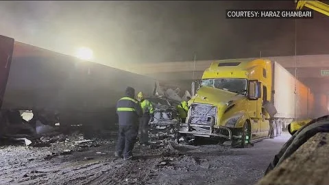 Four dead, many injured in Ohio Turnpike crash Fri...