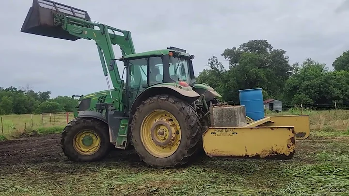 Loading composted cow manure