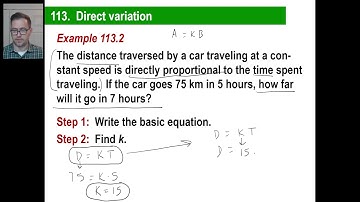 Saxon Math - Algebra 1: 3rd Edition (Lesson 113 - Direct Variation, Inverse Variation)