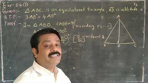 Part-28 Similar Triangles for class 10th Exercise:8.4(3)