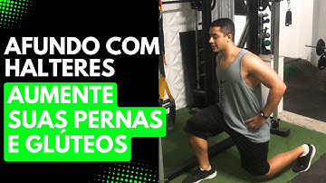 Afundo com halteres: um dos MELHORES exercícios para PERNA E GLÚTEO - Prof. Matheus Gomes