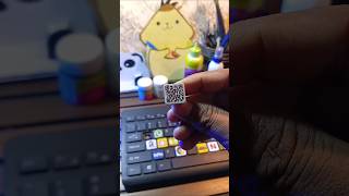 Turning My Keyboard Key into a Working QR Code! ⌨️📲#DIY #keyboardart#customkeyboard #Pinterest#viral