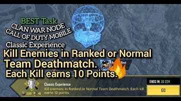 Kill Enemies in Ranked or Normal Team Deathmatch. Each Kill earns 10 Points. Call Of Duty Mobile