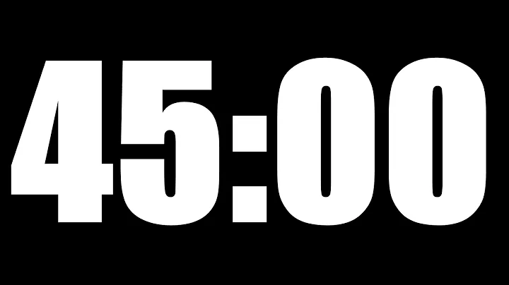 45 MINUTE TIMER | LOUD ALARM  ⏰