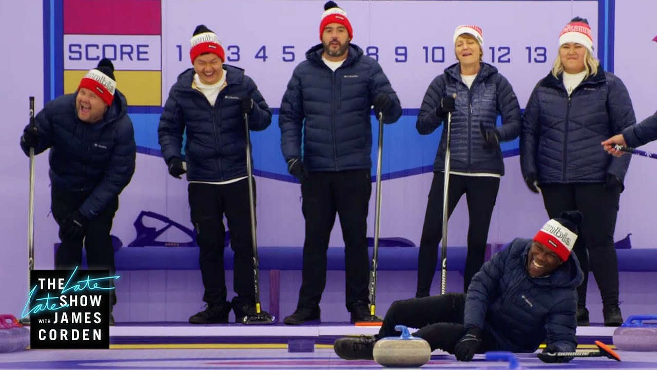US Curling Team vs. Late Late Show All Stars