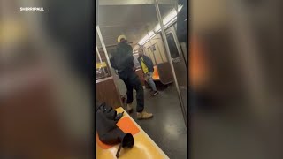 Dramatic video shows subway fight end in shooting screenshot 4