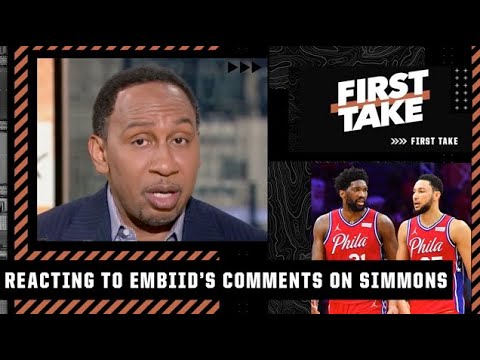 Stephen A. reacts to Joel Embiid calling Simmons’ situation ‘borderline disrespectful’ | First T