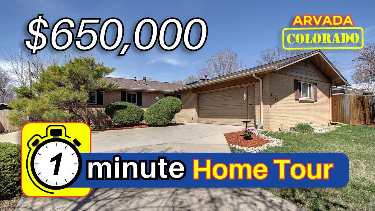 60second Home Tour 6157 Dudley Ct Arvada Real Estate Showing YouTube