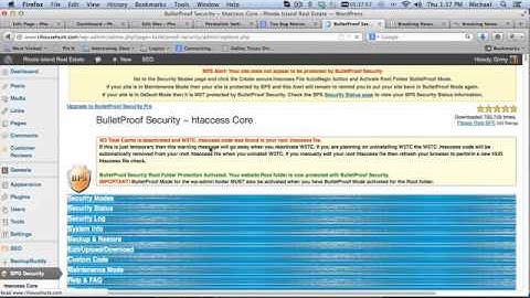WP Plugin: Bulletproof Security
