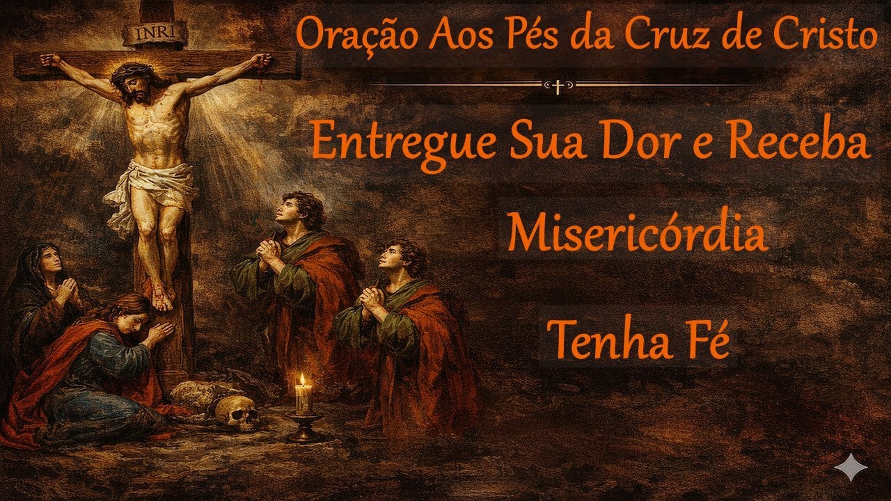 Oração Poderosa aos Pés da Cruz de Cristo – Entregue Sua Dor e Receba Misericórdia