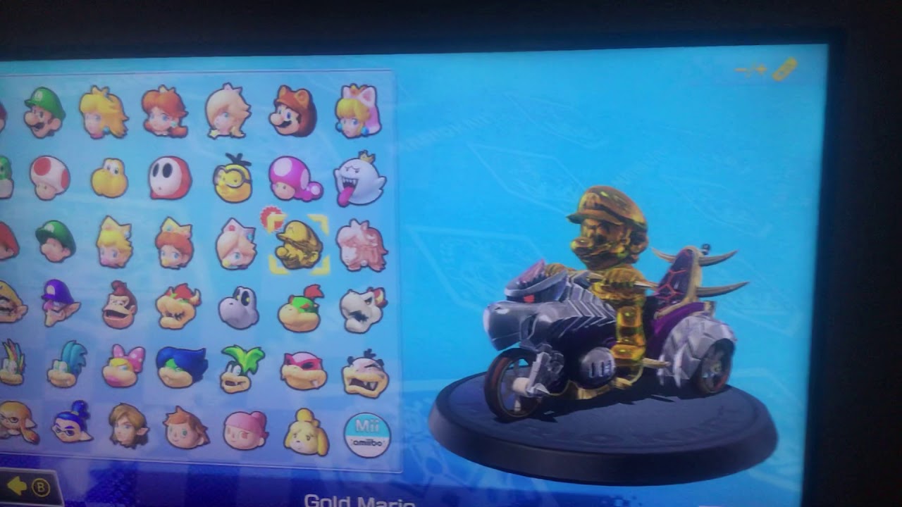 I Unlocked Gold Mario In Mario Kart 8 Deluxe - YouTube