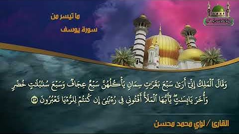 ما تيسر من سورة يوسف (القارئ لؤي محمد محسن )