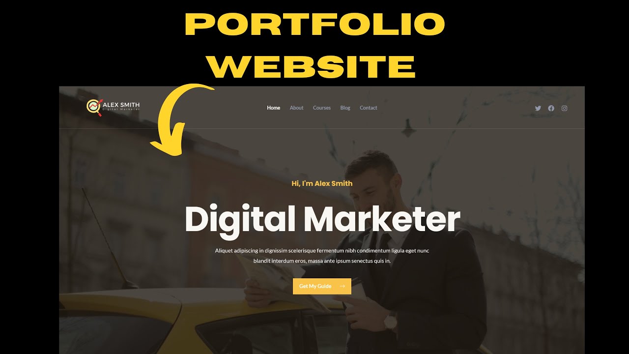 How to create a personal portfolio website using WordPress and ...