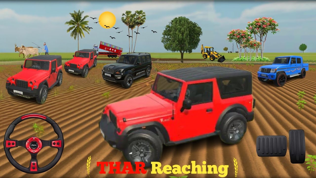 How to make 5 mahindra Thar 4x4 reaching | mahindra thar red colour | gaming video 2026| King of Gam