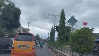 (tanpa suara). Tugu Alamsyah menuju Bank Mandiri Kotabumi plus muter ke Pasar Kotabumi