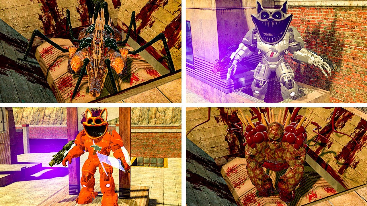 NEW ZOOCHOSIS MUTANT ANIMALS AND ALL MECHA TITANS SMILING CRITTERS TORTURE!! (Garry's Mod)