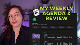 Weekly agenda and review in Notion  Advanced tour