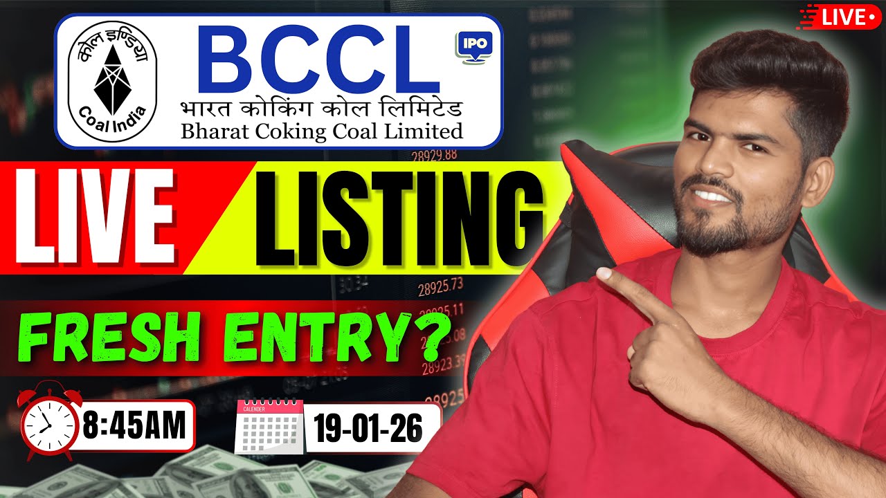 Bharat Coking Coal IPO Live Listing | Hold or Sell? | Fresh Entry?