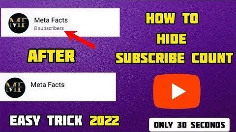 How to hide subscriber in youtube|how to hide subscribe count|live proof😱#shorts