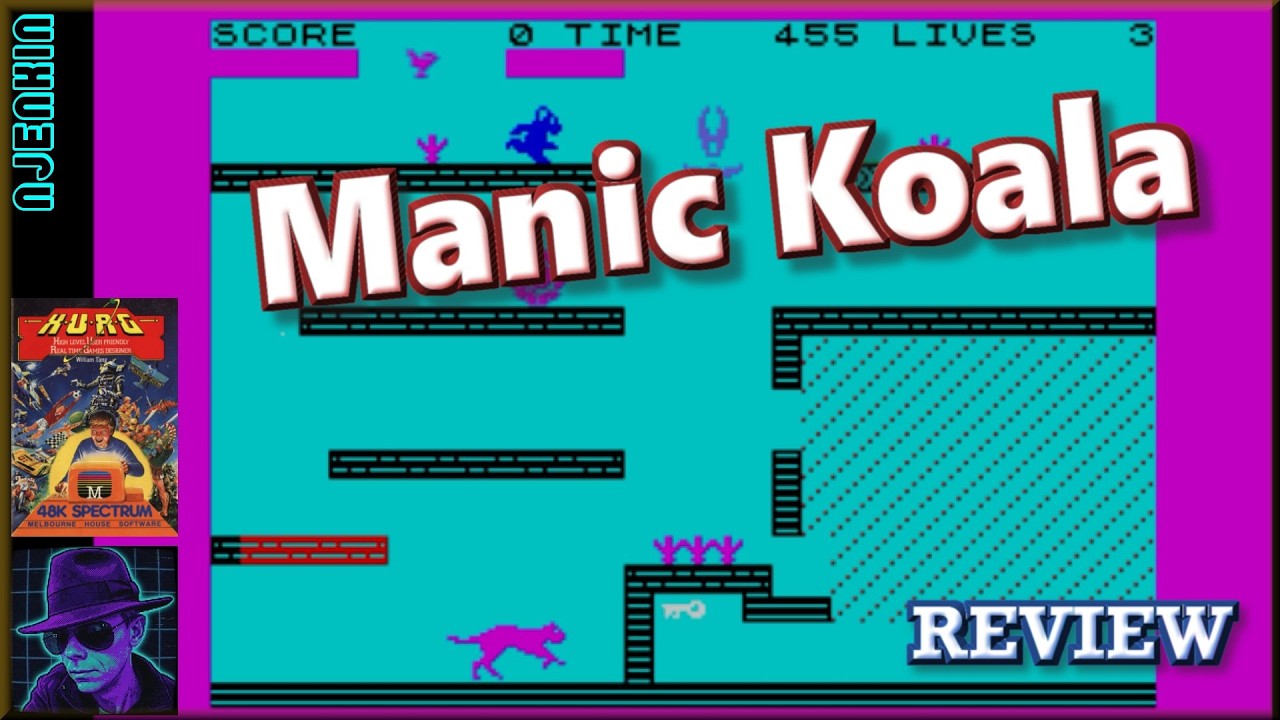 Manic Koala - on the ZX Spectrum 48K !! with Commentary - YouTube