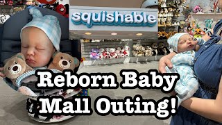 Reborn Baby Bennett Mall Outing! Stitch And Plushies Galore! Reborn Doll Shopping!