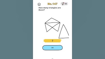 brain out game chapter level 147 | how many triangles are there? (completed)