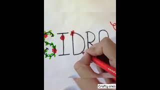 Easy doodle name ideas........❤️ comment your name to get doodle #subscribeformore #hopeyoulikeit